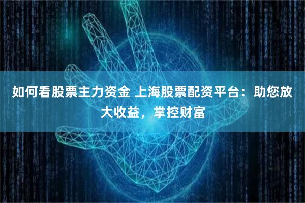 如何看股票主力资金 上海股票配资平台：助您放大收益，掌控财富